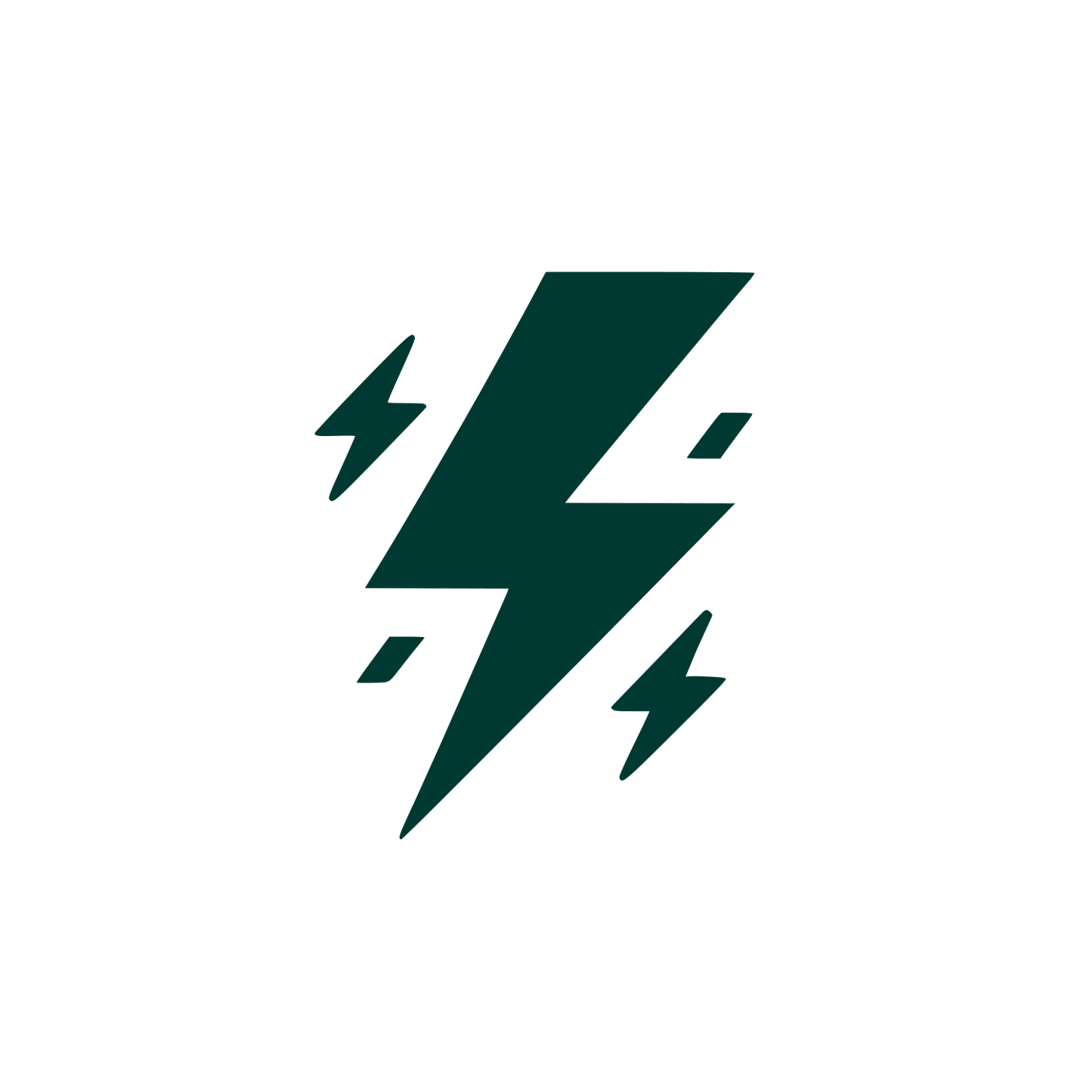 Electric Bolt Logo #003932