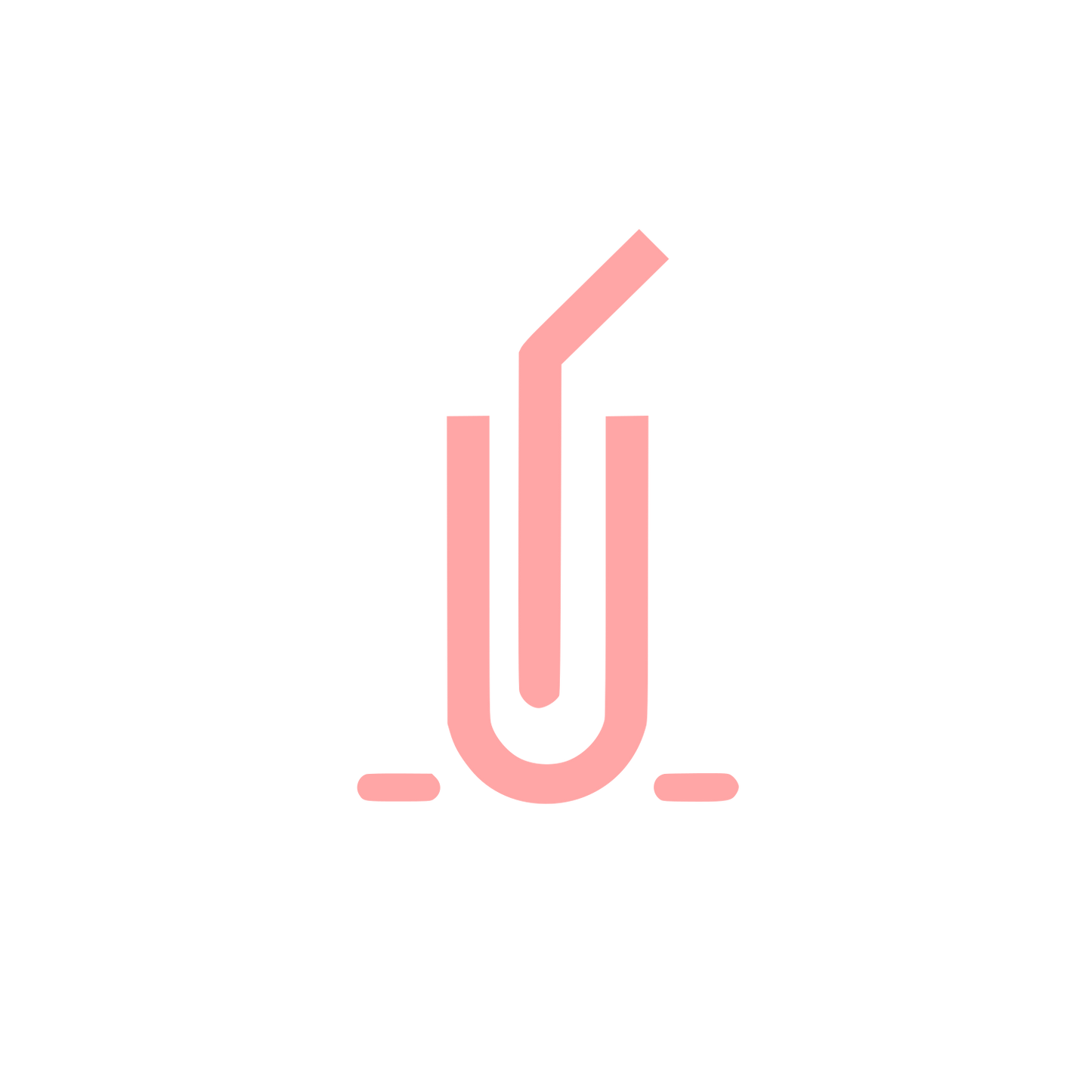Straw Logo #ffa6a6