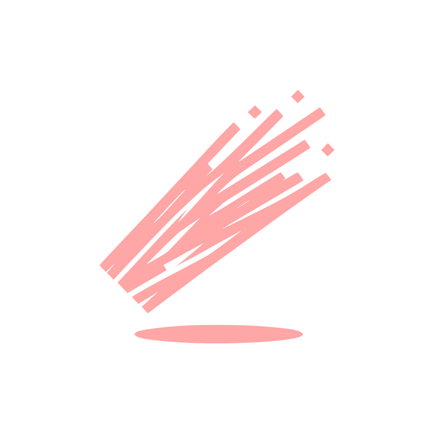 Straw Logo #ffa6a6