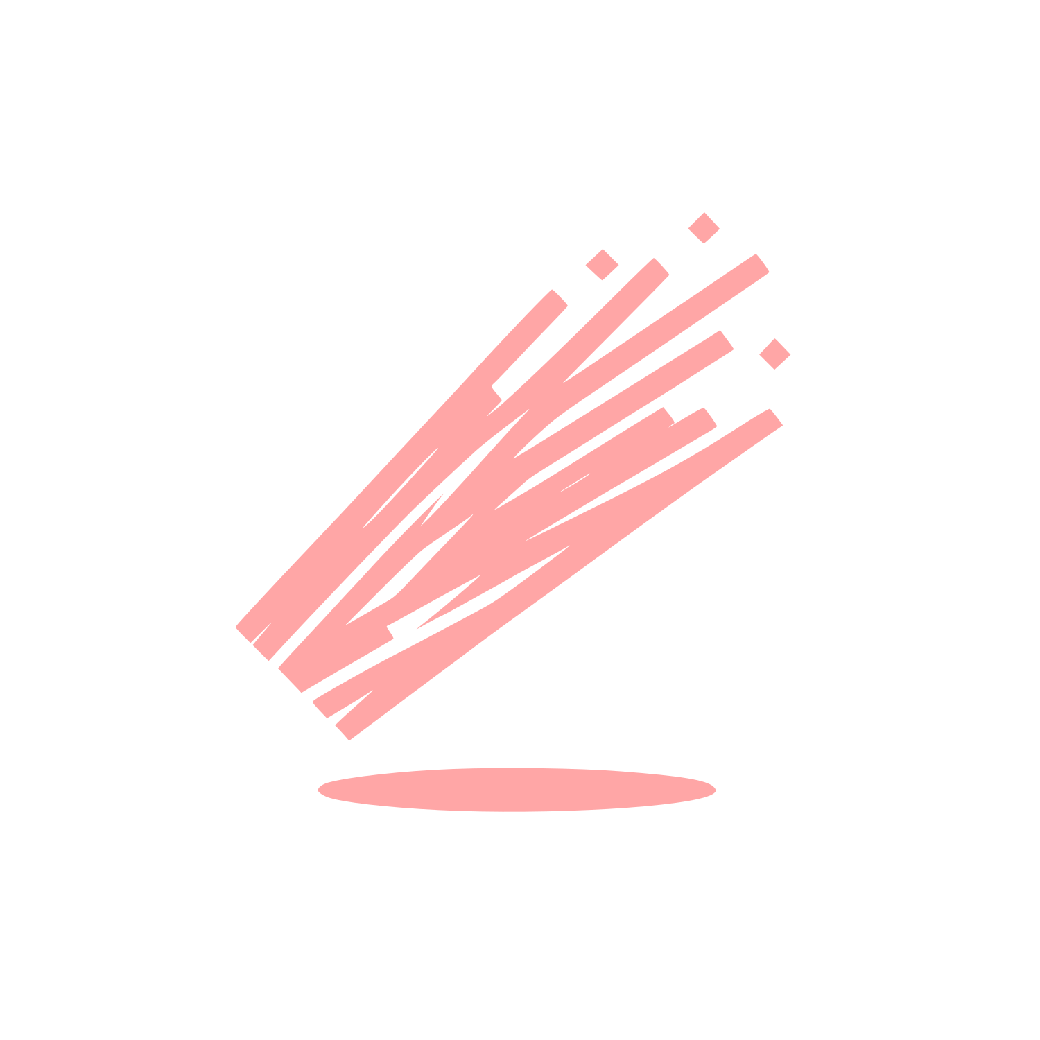 Straw Logo #ffa6a6