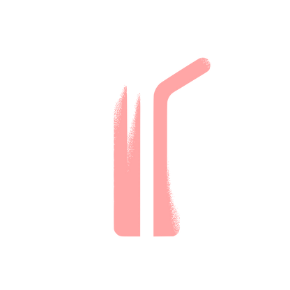 Straw Logo #ffa6a6
