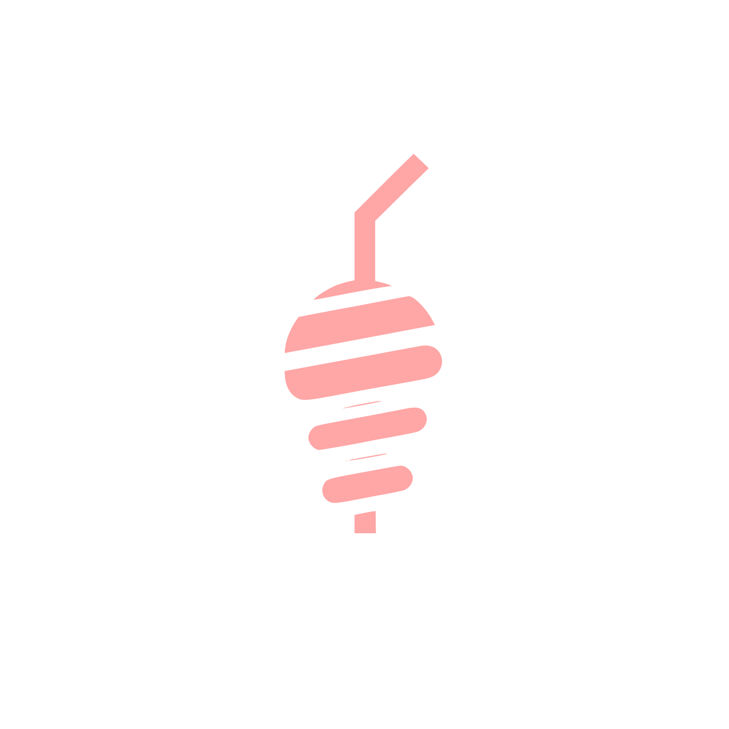Beverage Straw Logo #ffa6a6