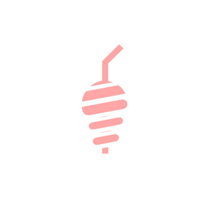 Beverage Straw Logo #ffa6a6
