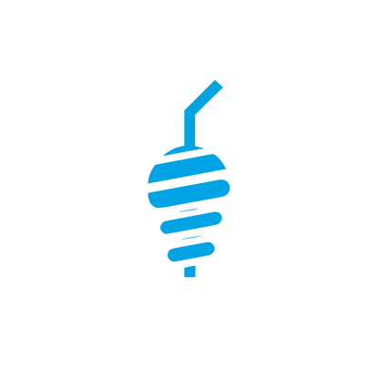 Beverage Straw Logo #00a3e4