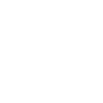 Geometric Gear Logo #ffffff