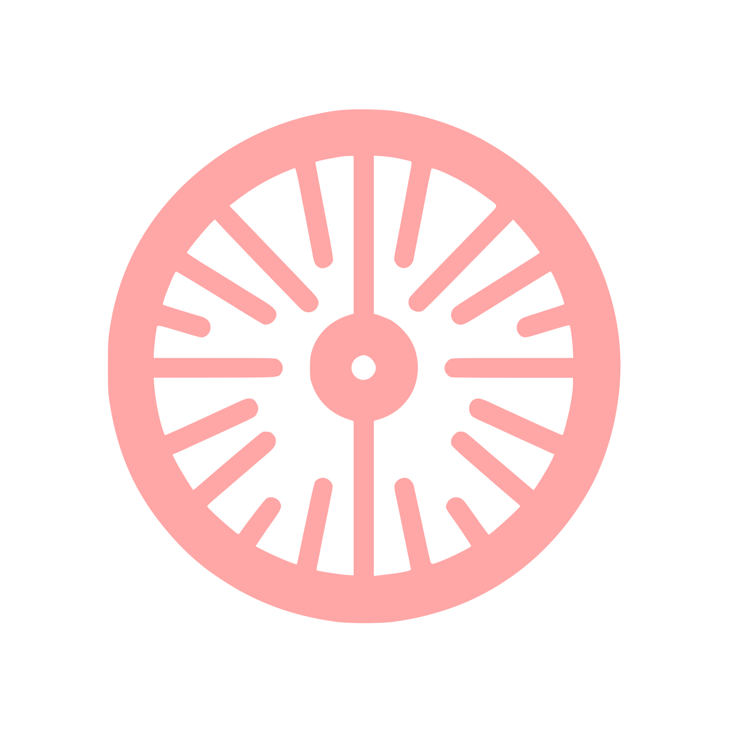 Wheel Symbol Logo #ffa6a6