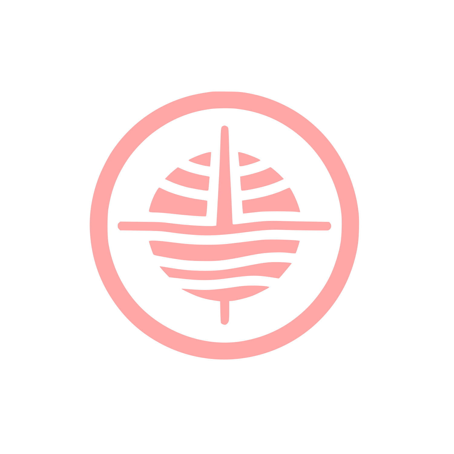 Sailboat Logo #ffa6a6