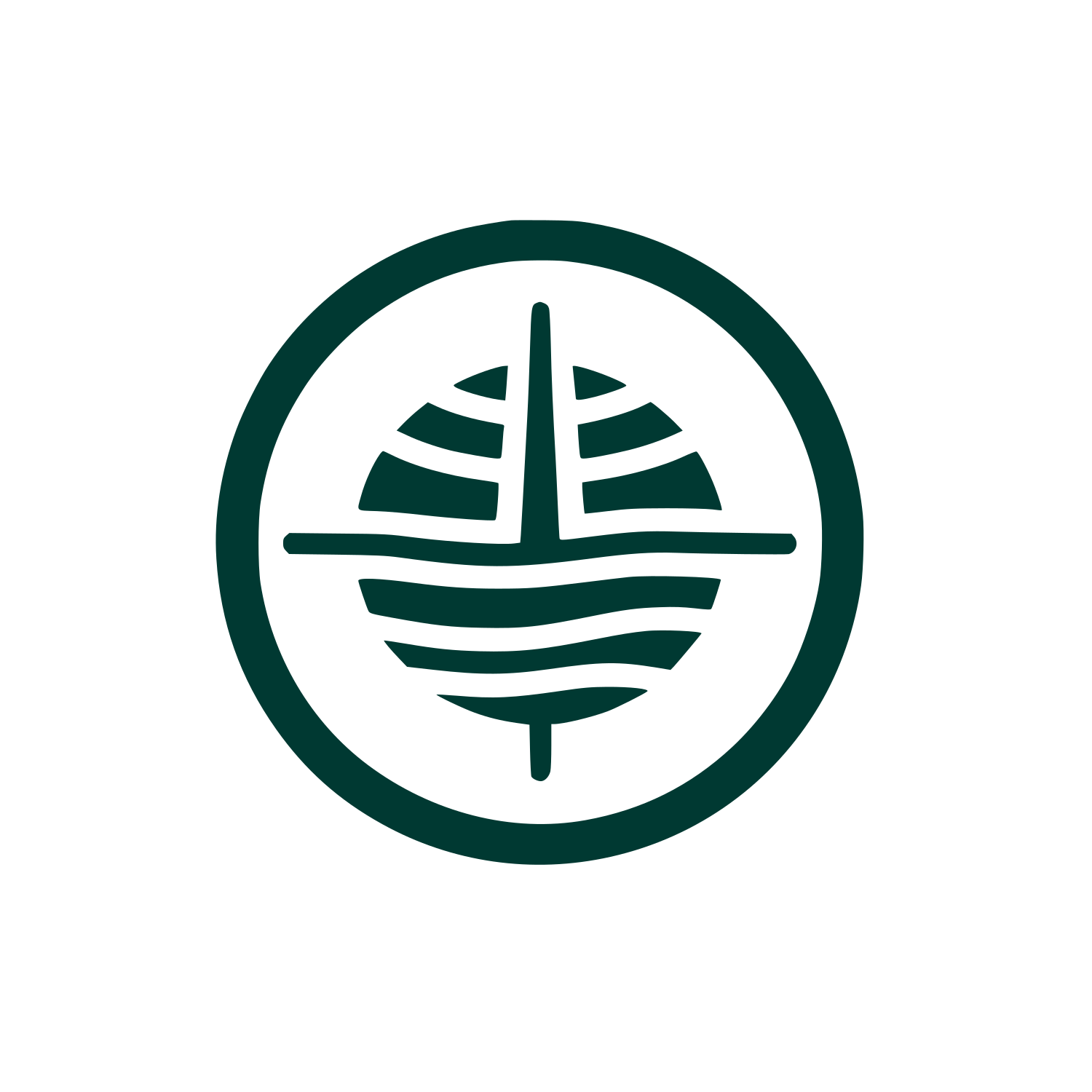 Sailboat Logo #003932