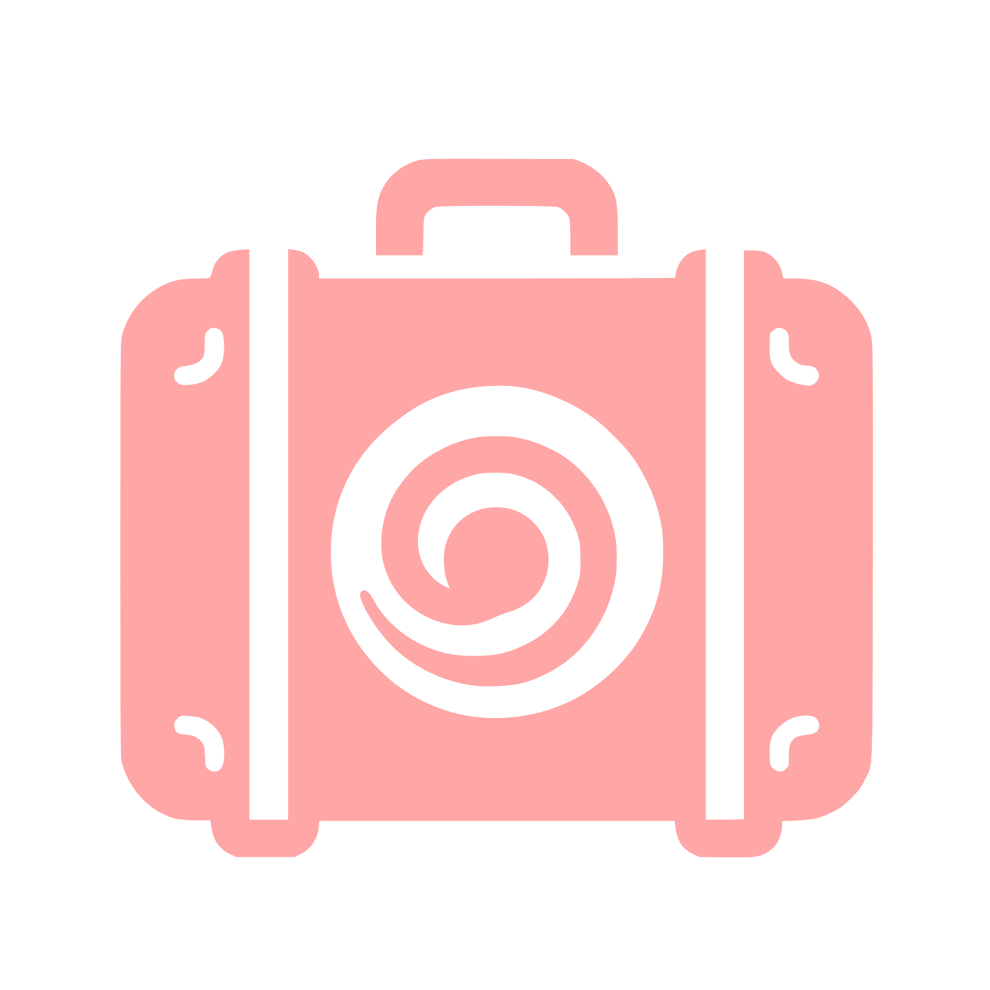 Travel Suitcase Logo #ffa6a6