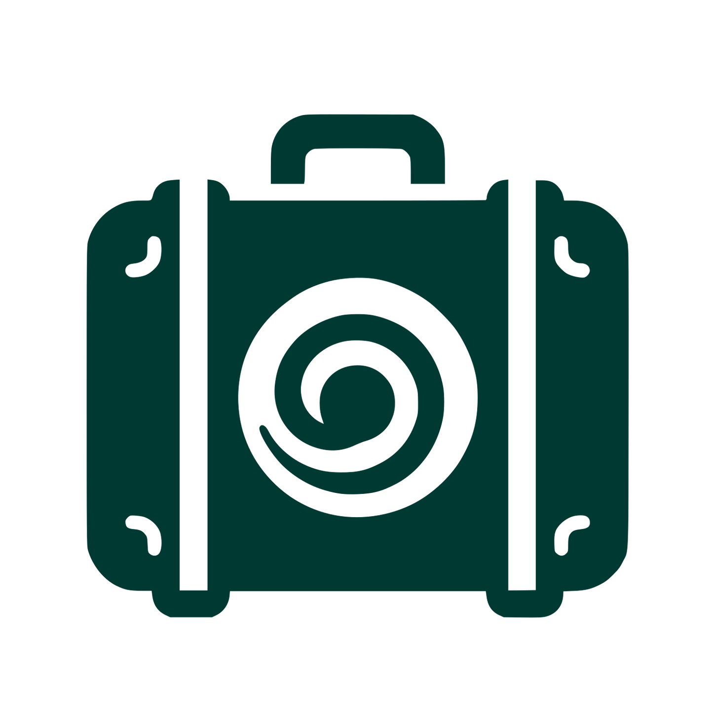 Travel Suitcase Logo #003932