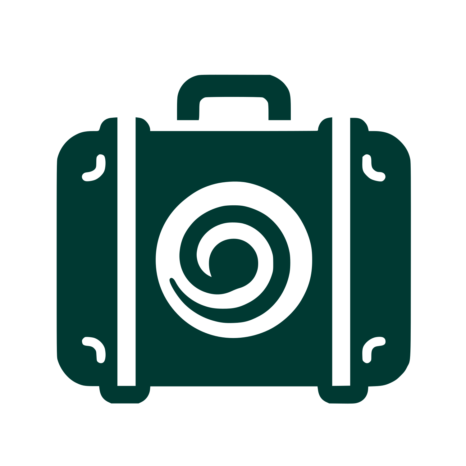 Travel Suitcase Logo #003932