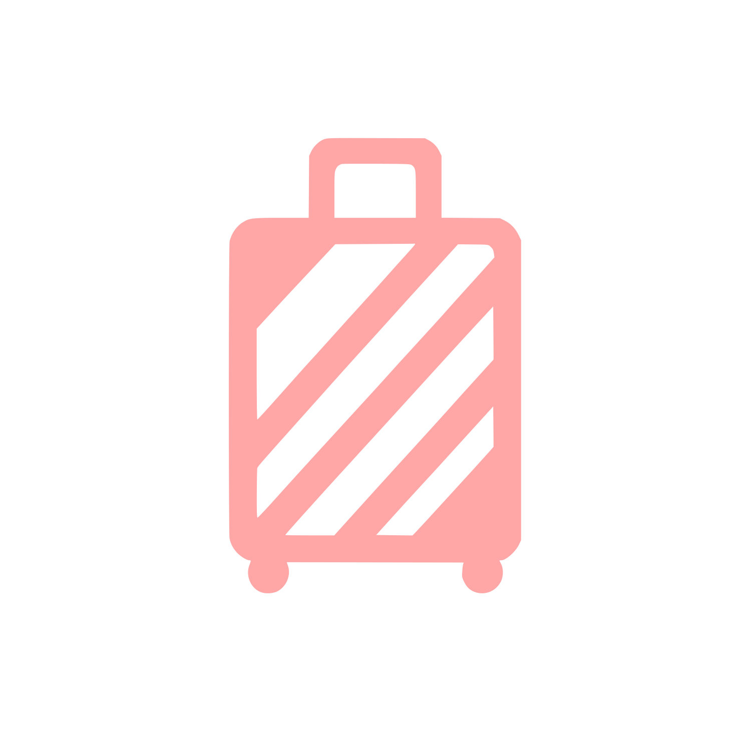 Suitcase Logo Design #ffa6a6