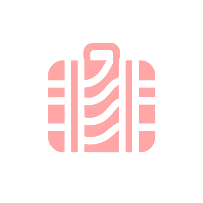 Suitcase Travel Logo #ffa6a6