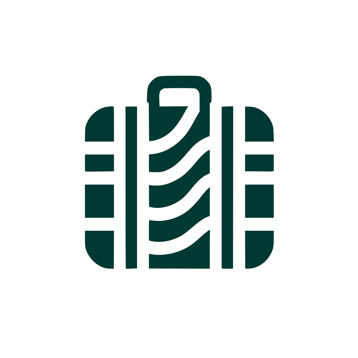 Suitcase Travel Logo #003932