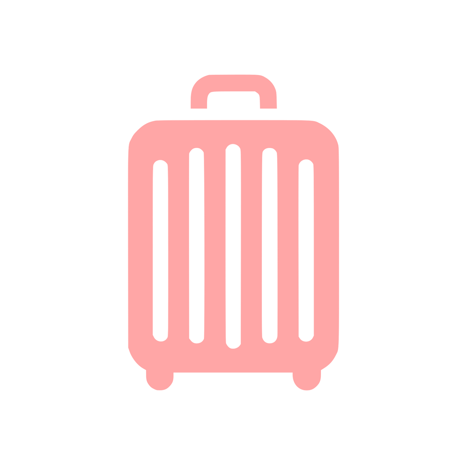 Travel Suitcase Logo #ffa6a6