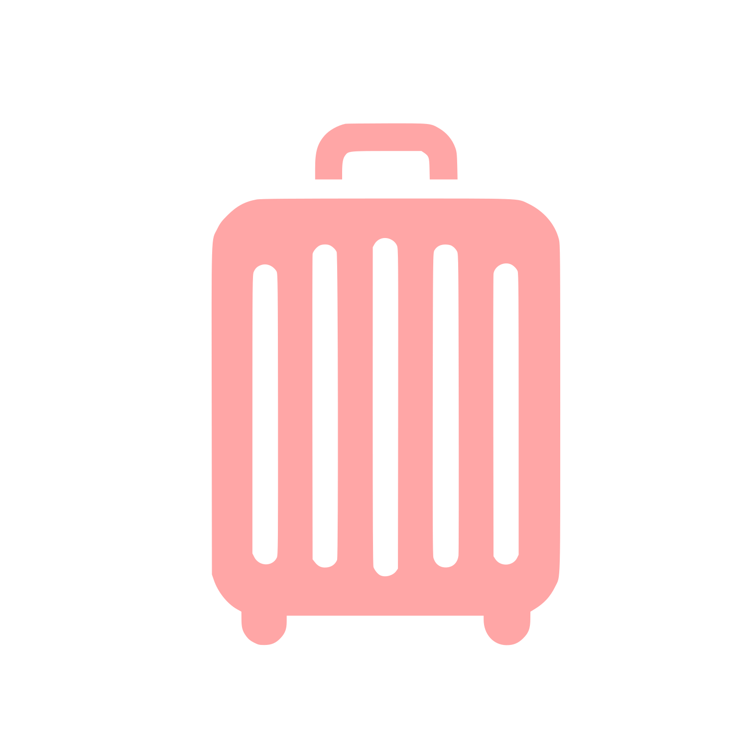 Travel Suitcase Logo #ffa6a6