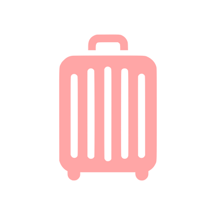 Travel Suitcase Logo #ffa6a6