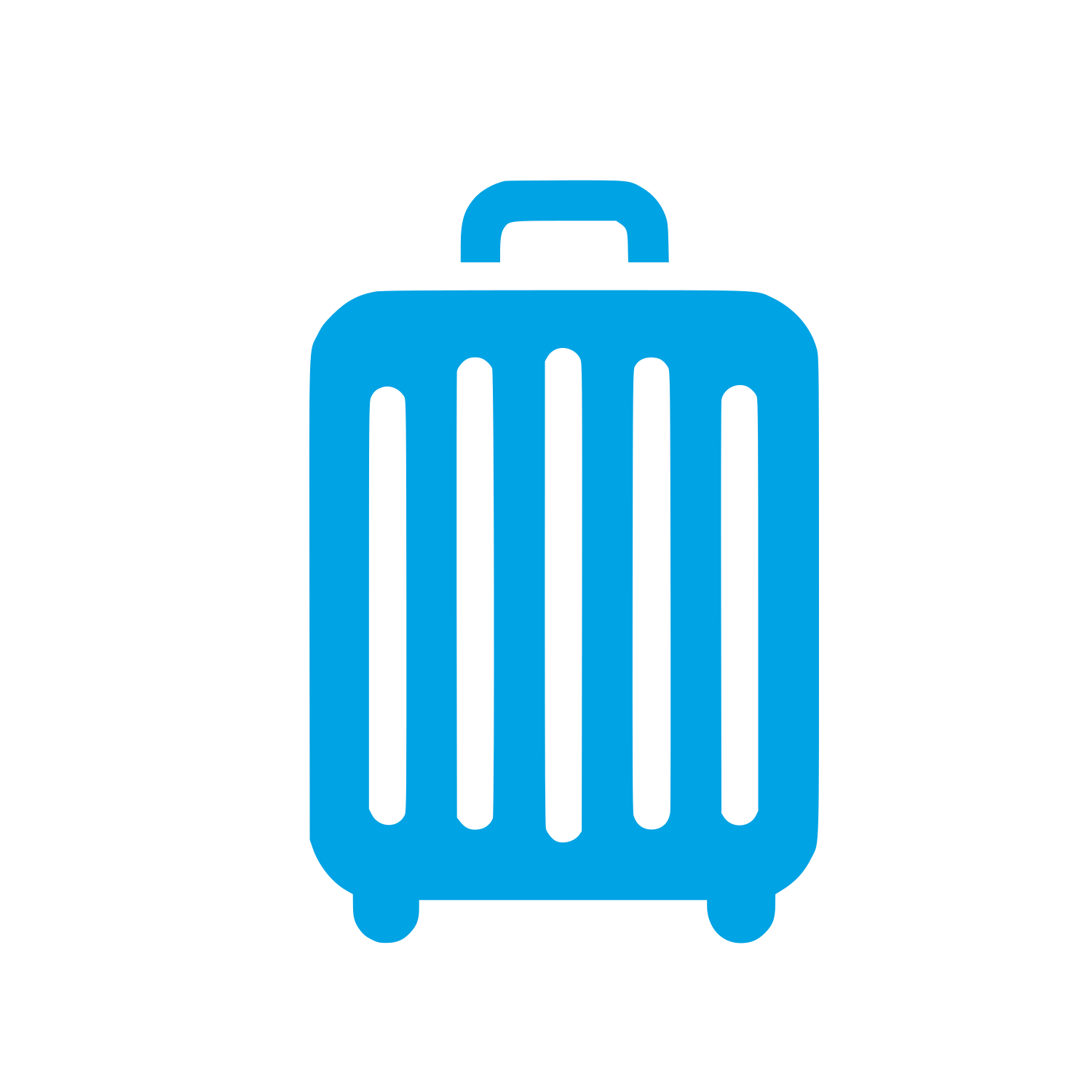 Travel Suitcase Logo #00a3e4