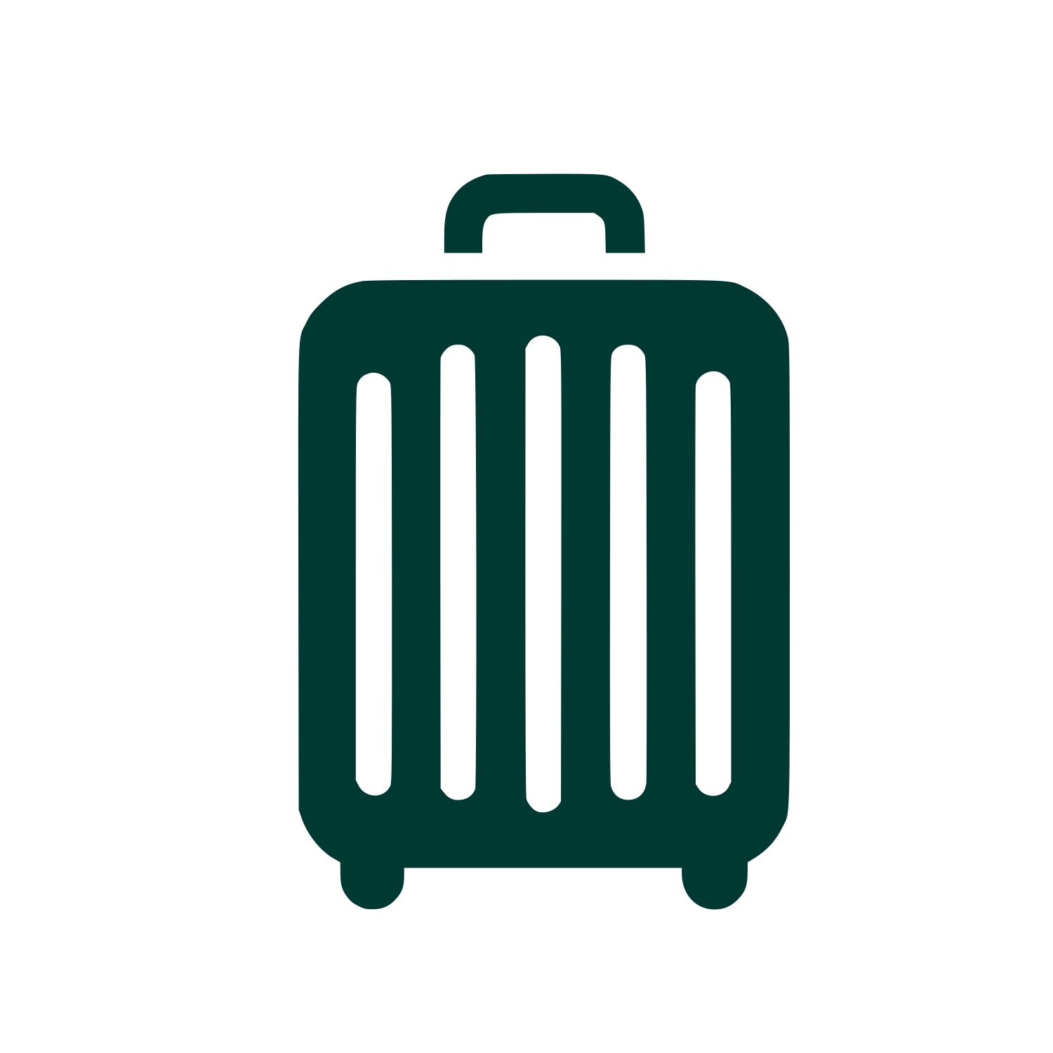 Travel Suitcase Logo #003932