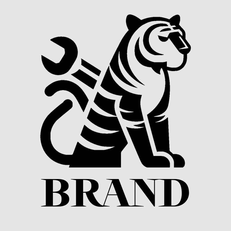Tiger with Tool Logo preview