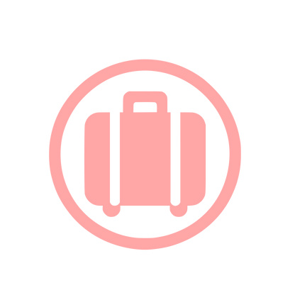 Travel Baggage Logo #ffa6a6
