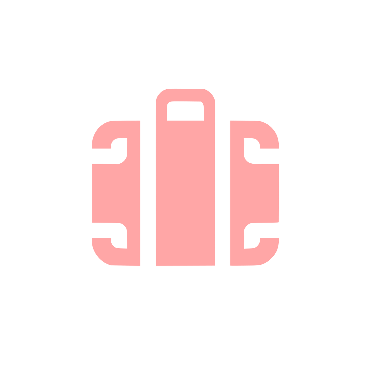 Suitcase Logo #ffa6a6