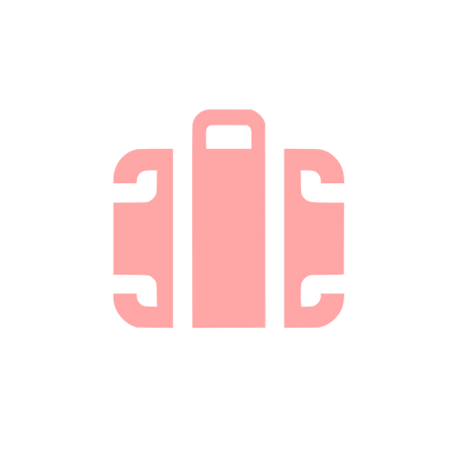 Suitcase Logo #ffa6a6
