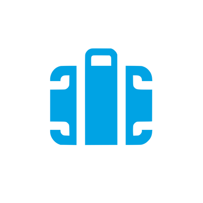 Suitcase Logo #00a3e4