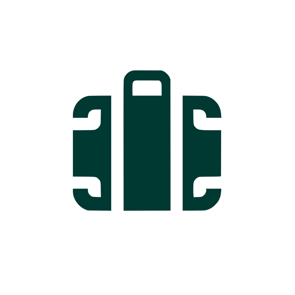 Suitcase Logo #003932