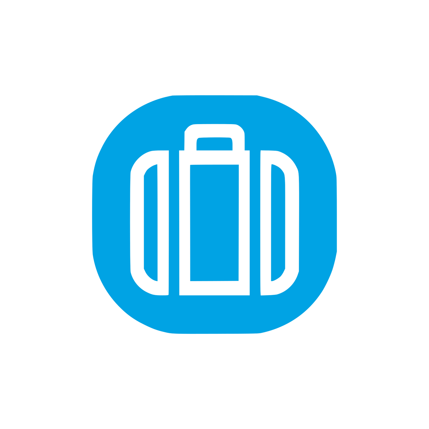 Briefcase Logo Design #00a3e4