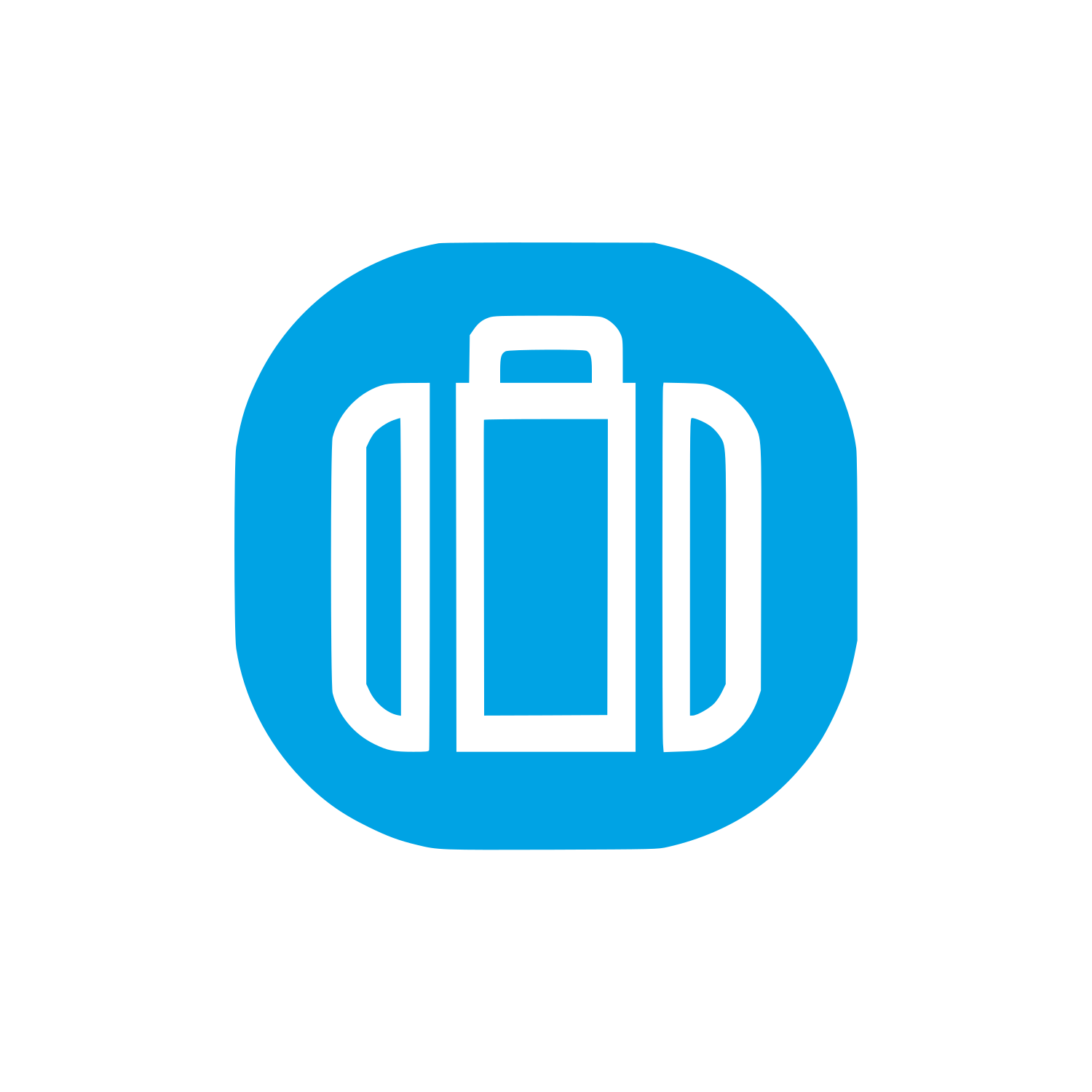 Briefcase Logo Design #00a3e4