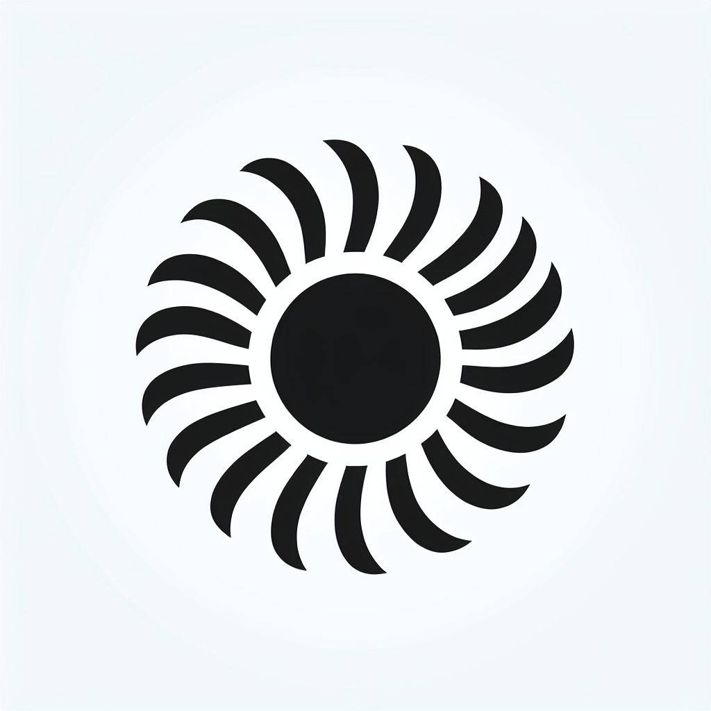 Abstract Sunburst Logo
