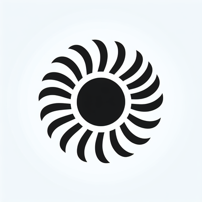 Abstract Sunburst Logo