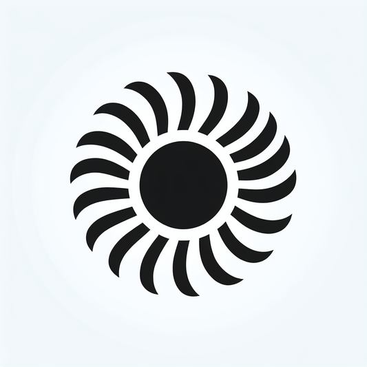 Abstract Sunburst Logo