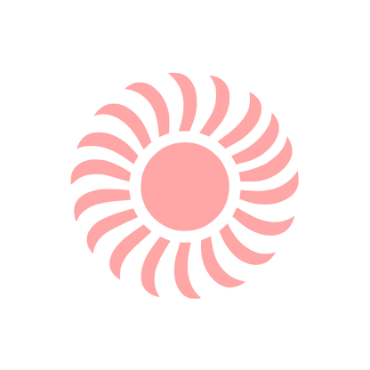 Abstract Sunburst Logo #ffa6a6