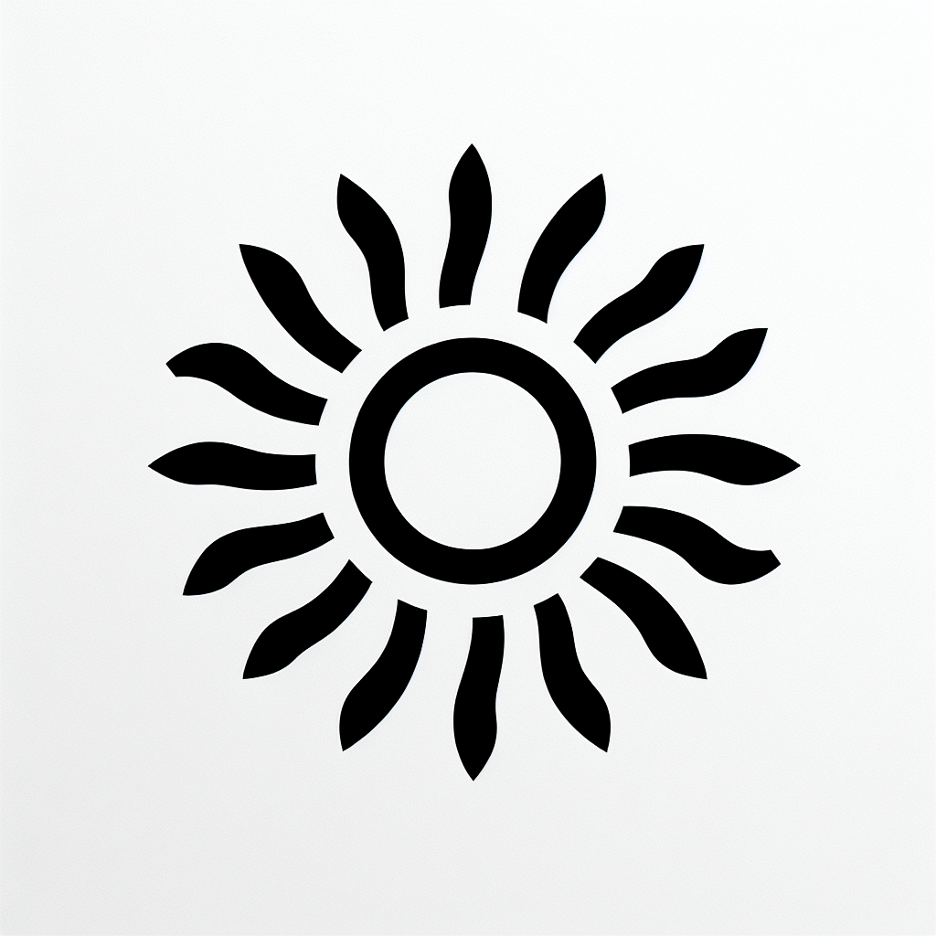 Black Sunburst Logo