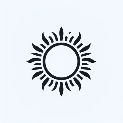 Sunburst Circle Logo