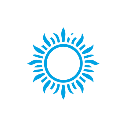 Sunburst Circle Logo #00a3e4