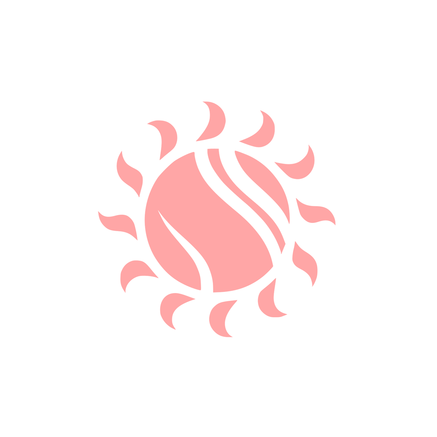 Sun Tribal Logo #ffa6a6