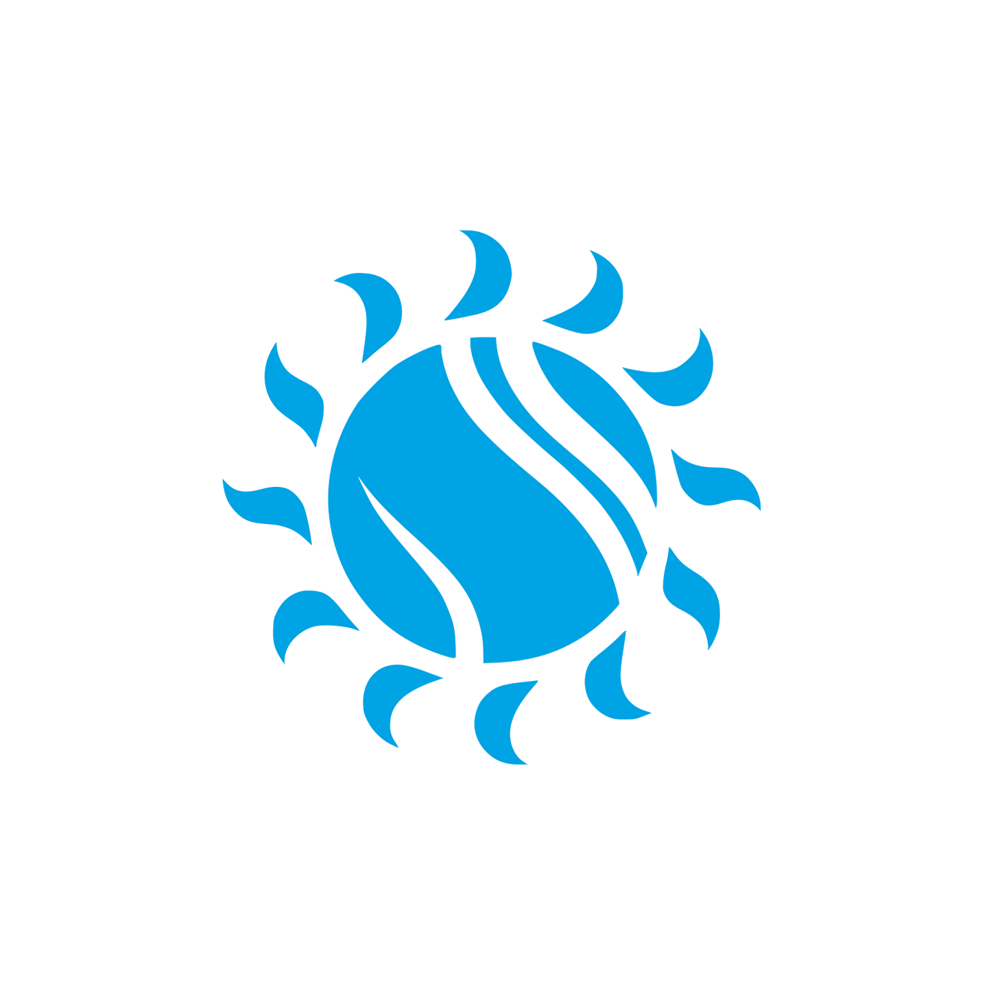 Sun Tribal Logo #00a3e4