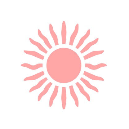 Sunburst Logo Design #ffa6a6