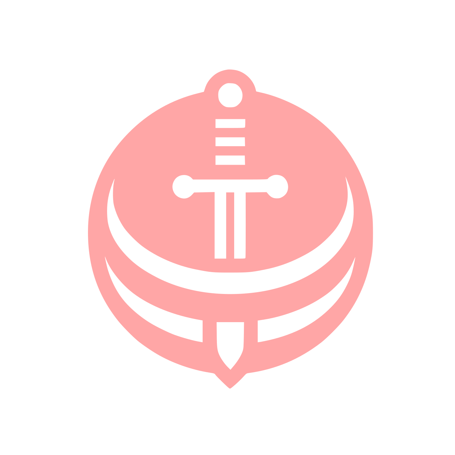 Sword Logo #ffa6a6
