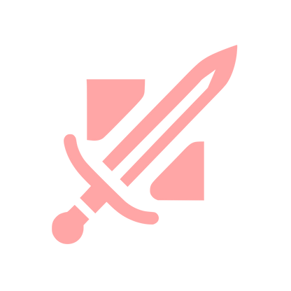 Sword Shield Logo #ffa6a6