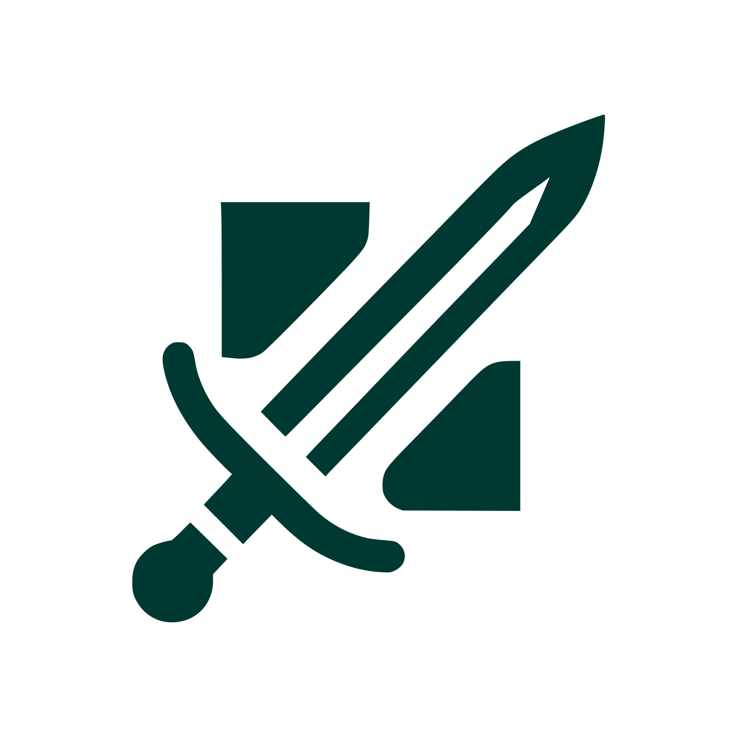 Sword Shield Logo #003932