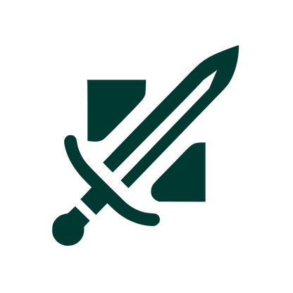 Sword Shield Logo #003932