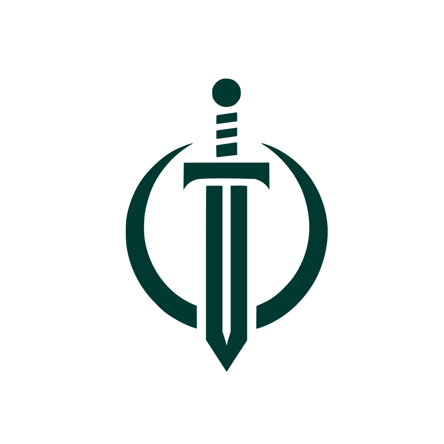 Sword Shield Logo #003932