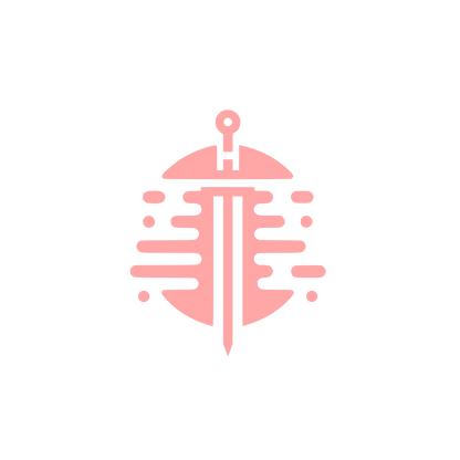 Sword Shield Logo #ffa6a6