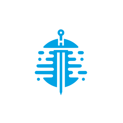 Sword Shield Logo #00a3e4
