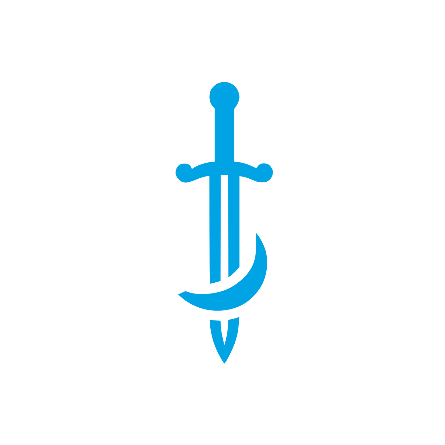 Sword Anchor Logo #00a3e4