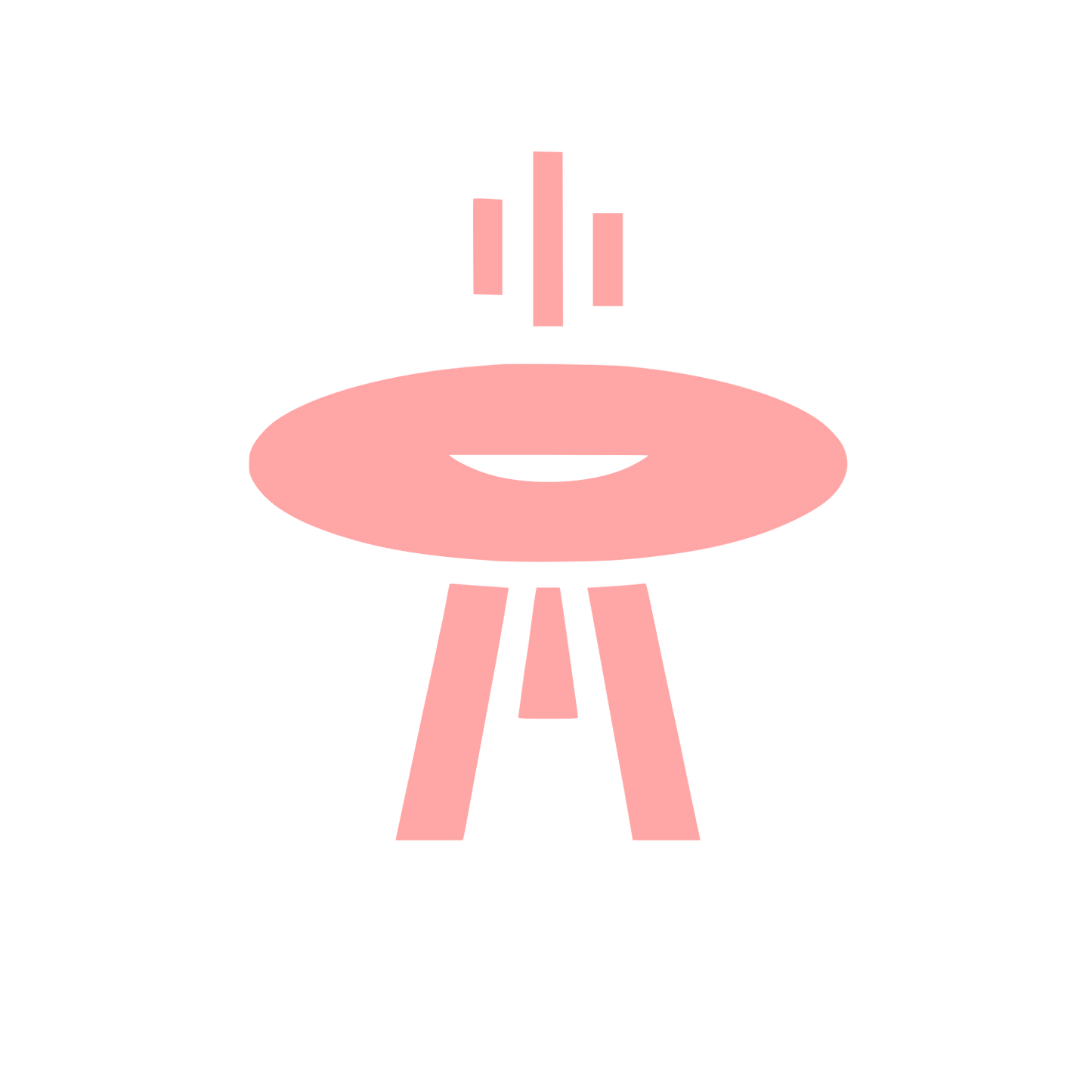 Abstract UFO Logo #ffa6a6